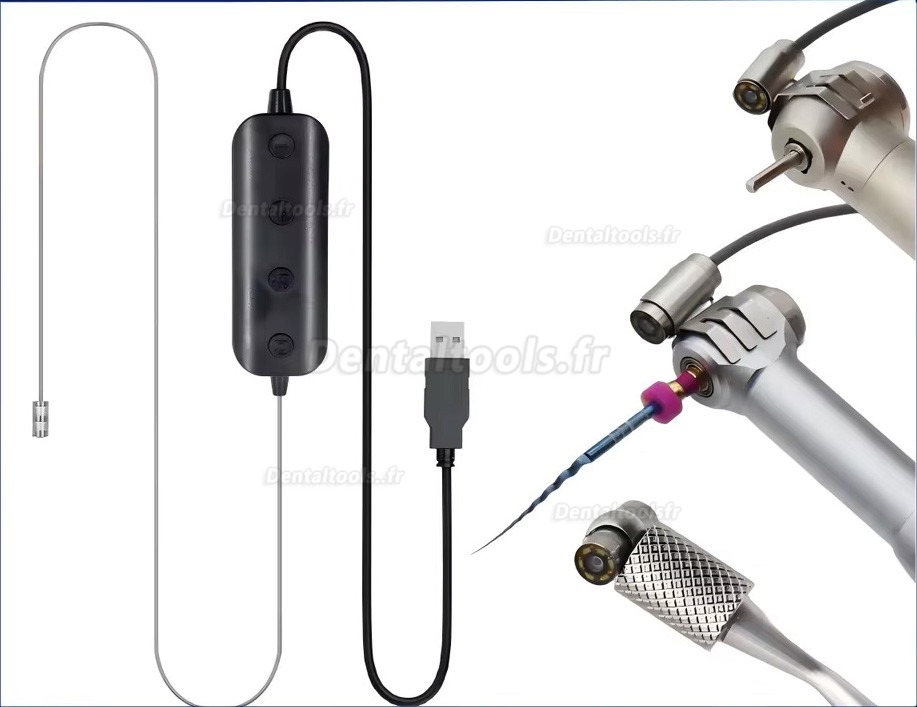 Cam&eacute;ra intraorale dentaire num&eacute;rique filaire avec 6 LED autofocus et p&eacute;dale de commande